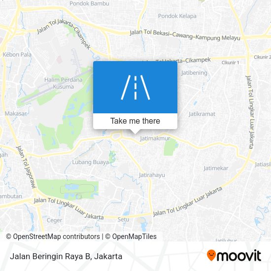 Jalan Beringin Raya B map