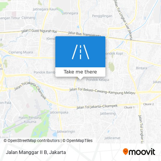 Jalan Manggar II B map