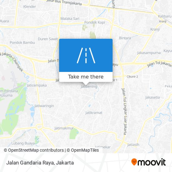 Jalan Gandaria Raya map