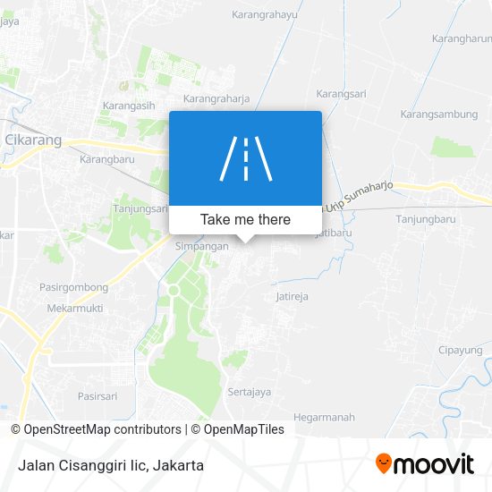 Jalan Cisanggiri Iic map