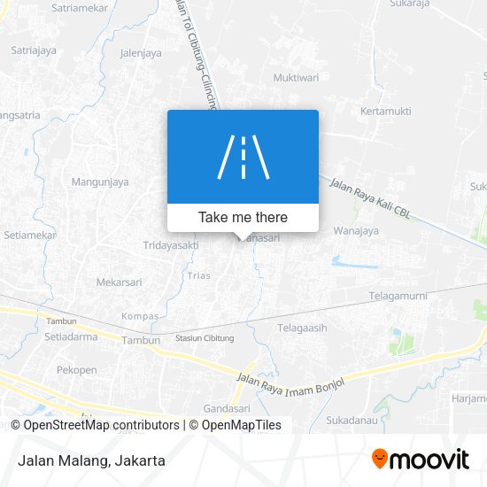 Jalan Malang map