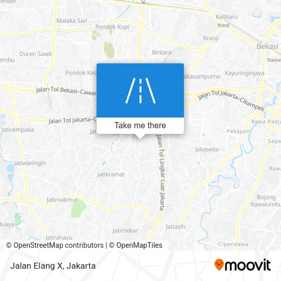 Jalan Elang X map