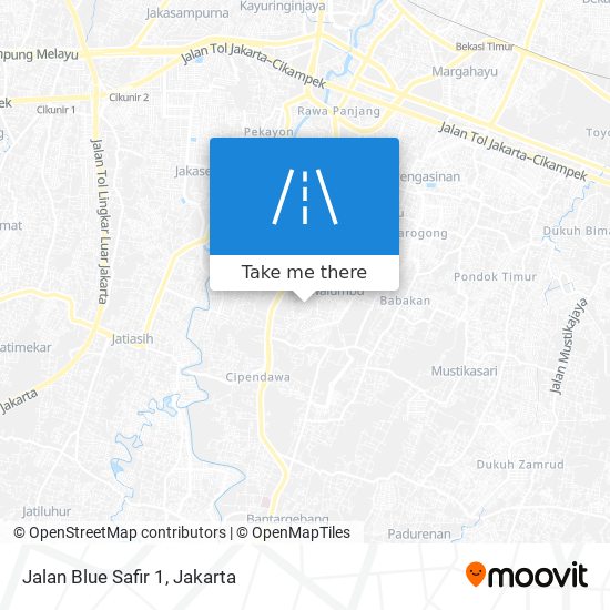 Jalan Blue Safir 1 map