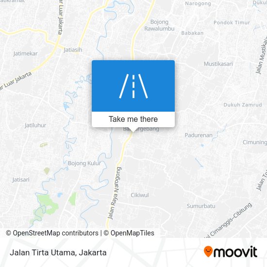 Jalan Tirta Utama map