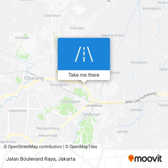 Jalan Boulevard Raya map