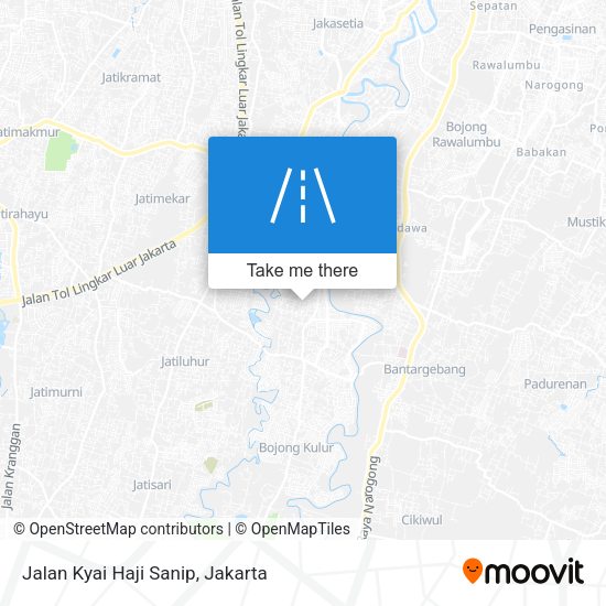 Jalan Kyai Haji Sanip map