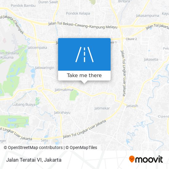 Jalan Teratai VI map