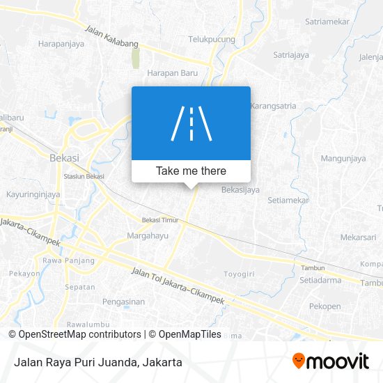 Jalan Raya Puri Juanda map