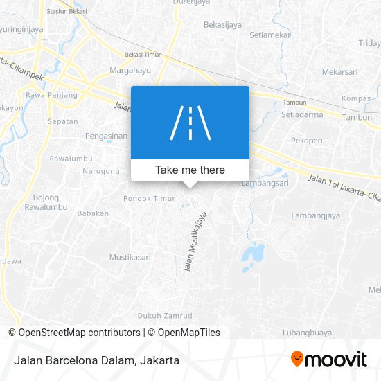 Jalan Barcelona Dalam map