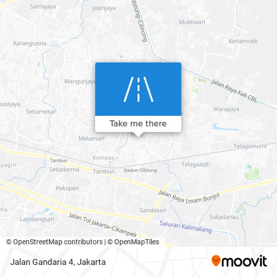 Jalan Gandaria 4 map