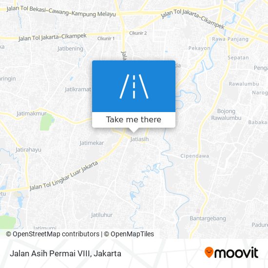 Jalan Asih Permai VIII map