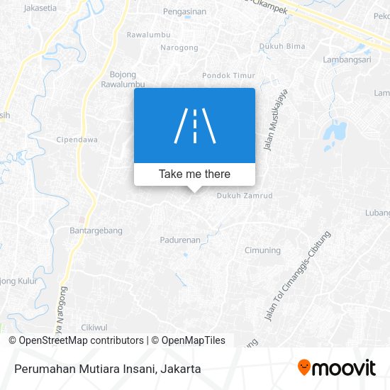 Perumahan Mutiara Insani map