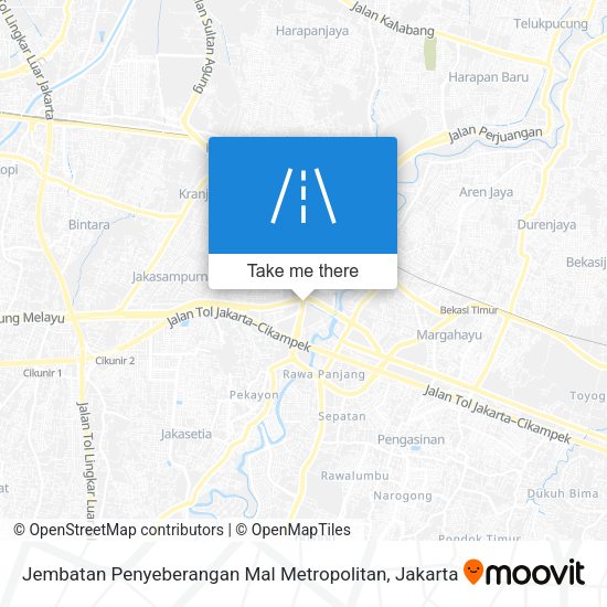 Jembatan Penyeberangan Mal Metropolitan map