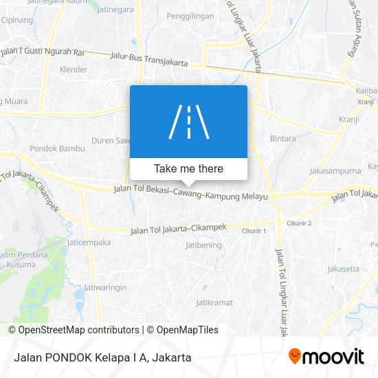 Jalan PONDOK Kelapa I A map