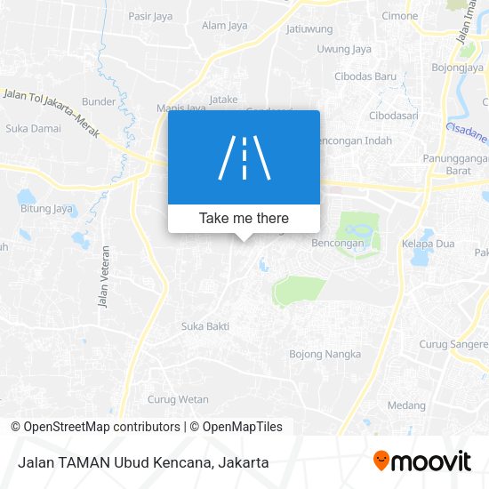 Jalan TAMAN Ubud Kencana map