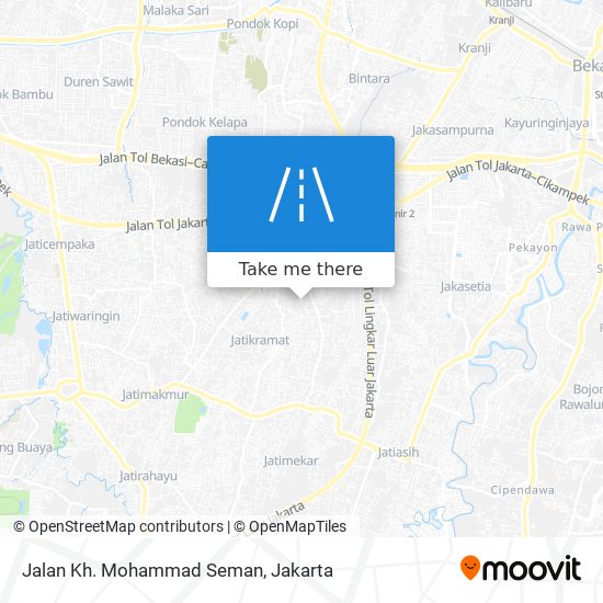 Jalan Kh. Mohammad Seman map