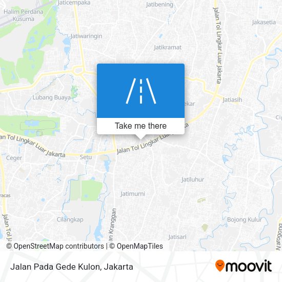 Jalan Pada Gede Kulon map