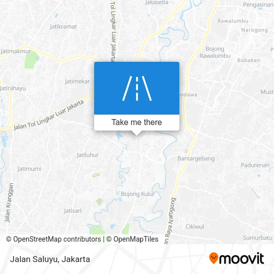 Jalan Saluyu map