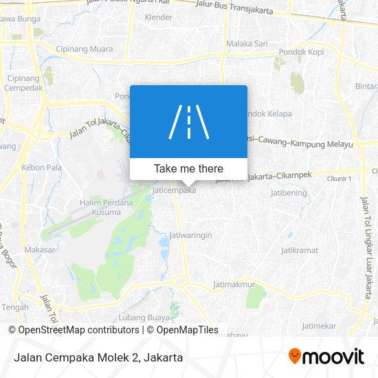 Jalan Cempaka Molek 2 map