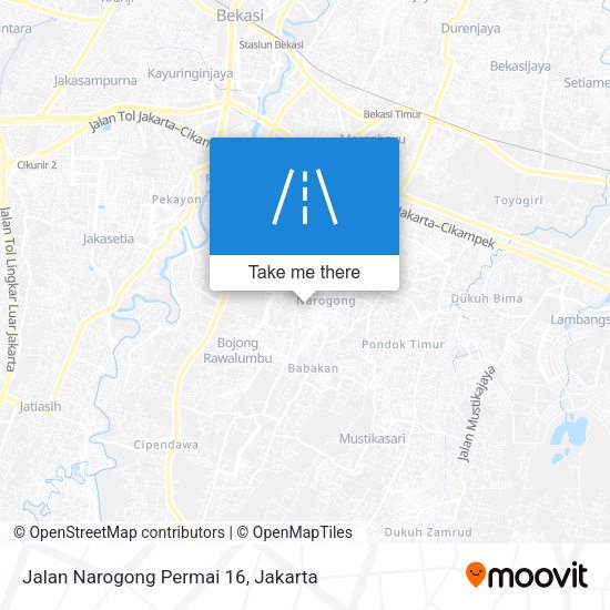 Jalan Narogong Permai 16 map