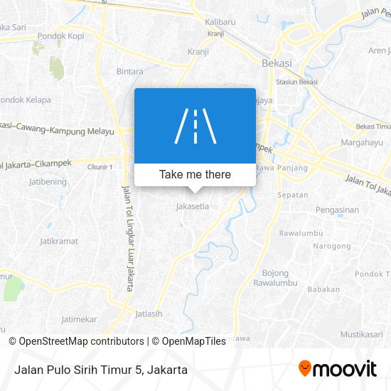 Jalan Pulo Sirih Timur 5 map
