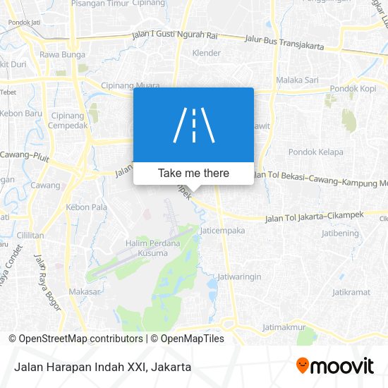 Jalan Harapan Indah XXI map