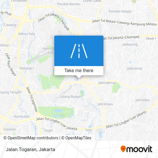 Jalan Togaran map