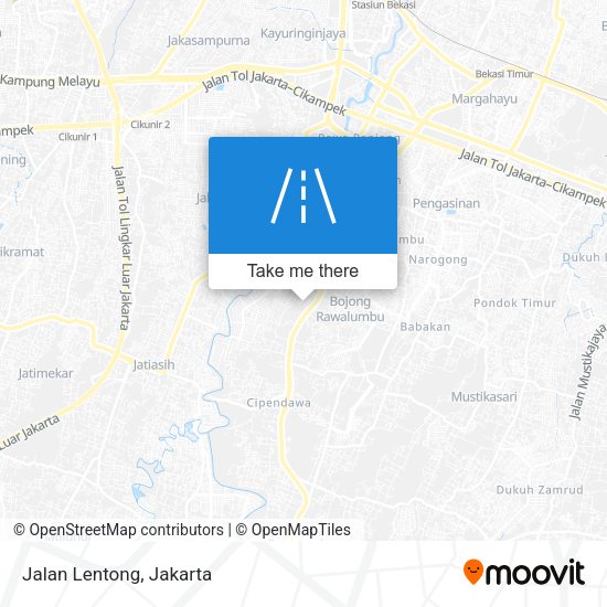 Jalan Lentong map