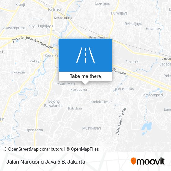 Jalan Narogong Jaya 6 B map