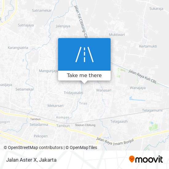 Jalan Aster X map