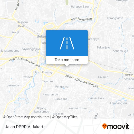 Jalan DPRD V map