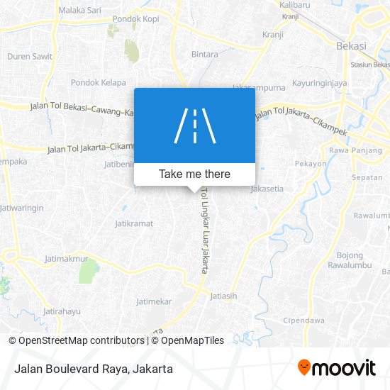 Jalan Boulevard Raya map