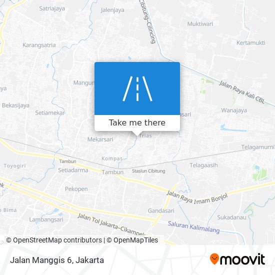 Jalan Manggis 6 map