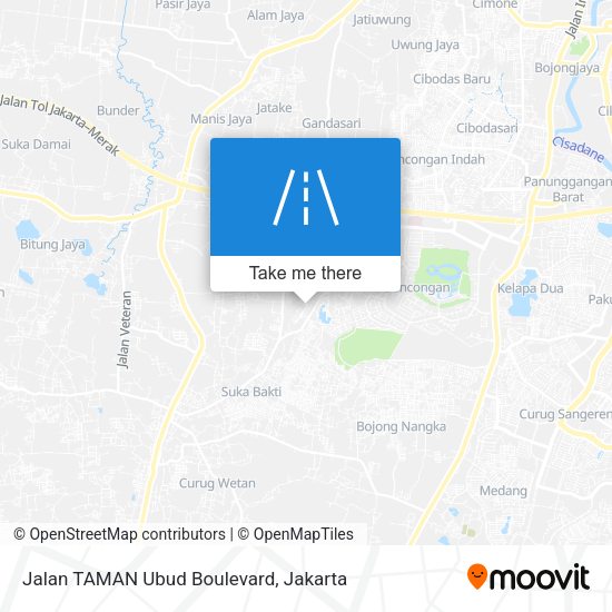 Jalan TAMAN Ubud Boulevard map