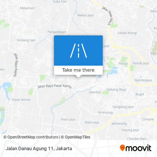 Jalan Danau Agung 11 map