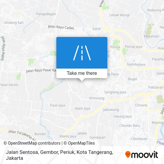 Jalan Sentosa, Gembor, Periuk, Kota Tangerang map