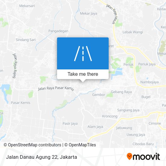 Jalan Danau Agung 22 map