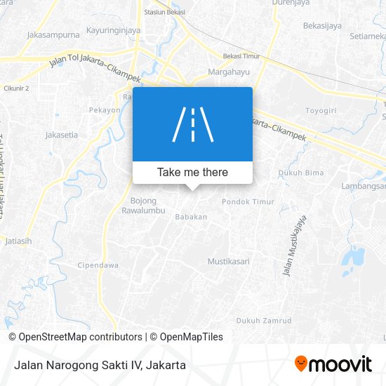 Jalan Narogong Sakti IV map