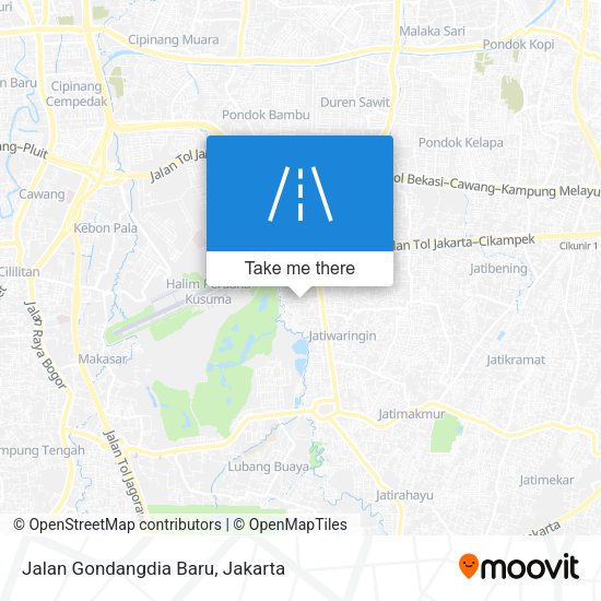 Jalan Gondangdia Baru map