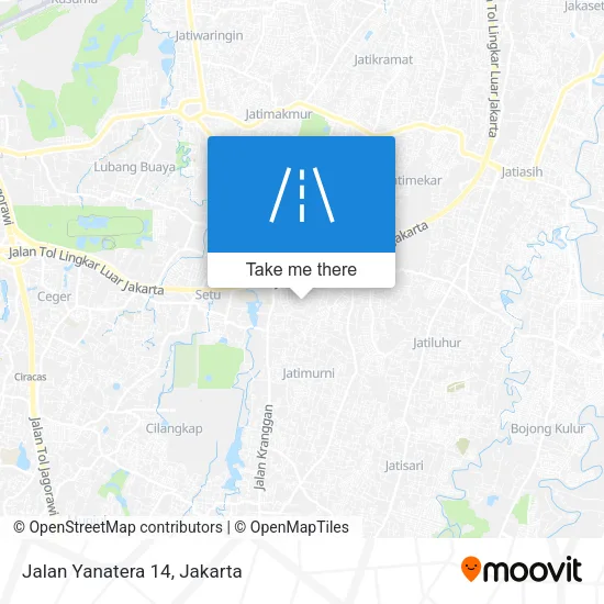 Jalan Yanatera 14 map