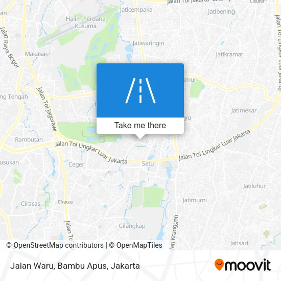Jalan Waru, Bambu Apus map