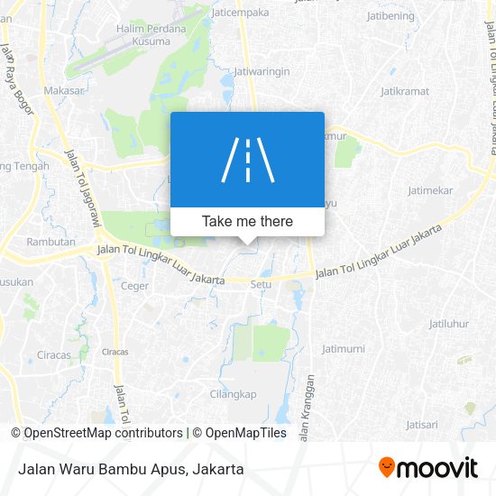 Jalan Waru Bambu Apus map