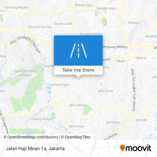 Jalan Haji Mean 1a map