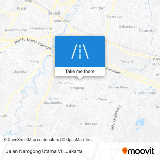 Jalan Narogong Utama VII map