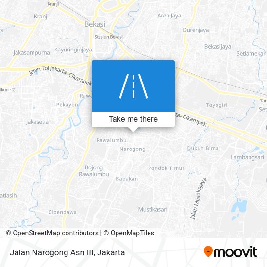 Jalan Narogong Asri III map