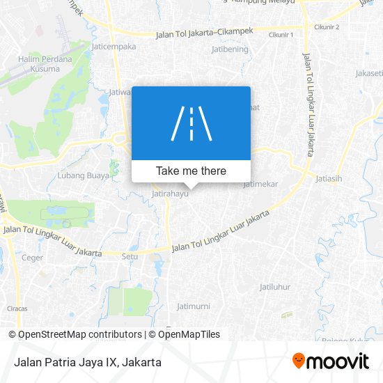 Jalan Patria Jaya IX map