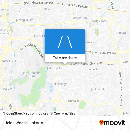 Jalan Wadas map