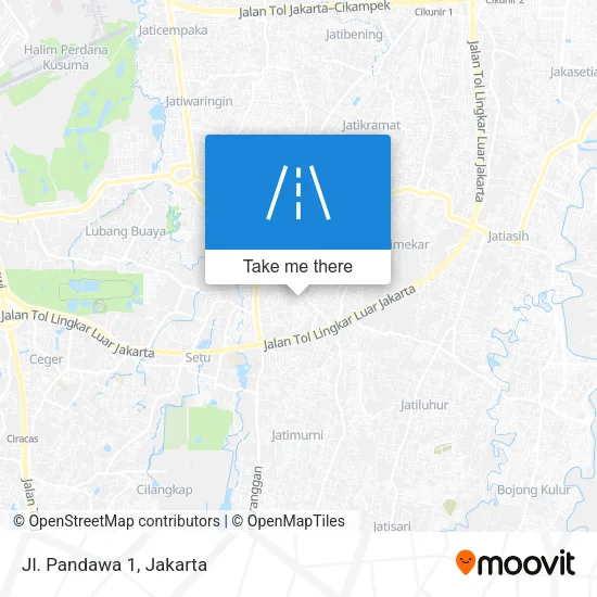 Jl. Pandawa 1 map