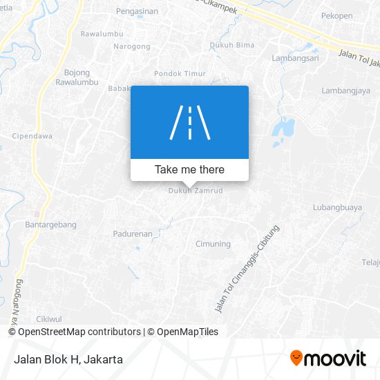 Jalan Blok H map