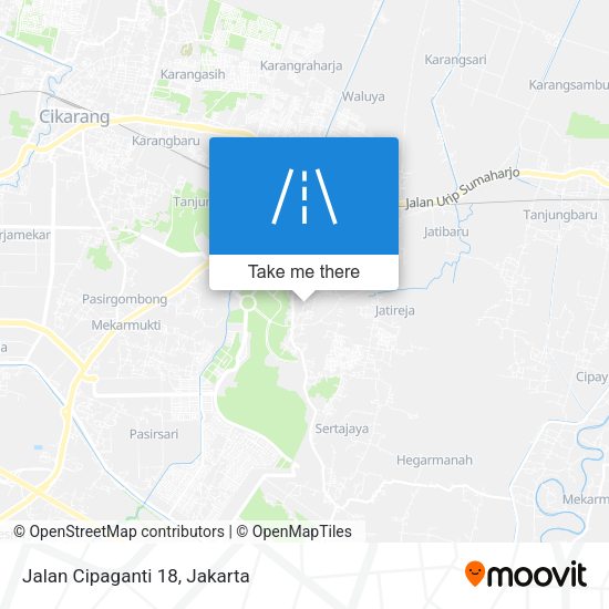 Jalan Cipaganti 18 map